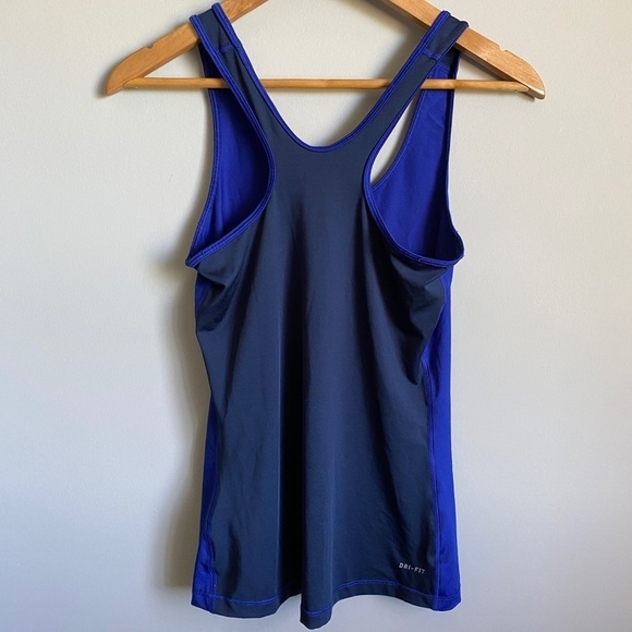 Nike‎ Pro Women's Blue/Purple Athletic Performance Running Tank Top Size Small - Picture 5 of 11